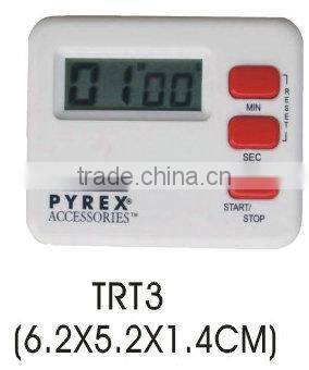 Plastic LCD digital countdown timer/electronic kitchen timer
