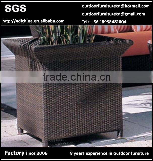 rattan garden planter