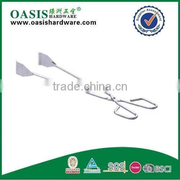 24-33cm food tongs/kitchen food tongs/kitchen tong /serving tong,Food Tong with Chrome Plate/Stainless steel food tong