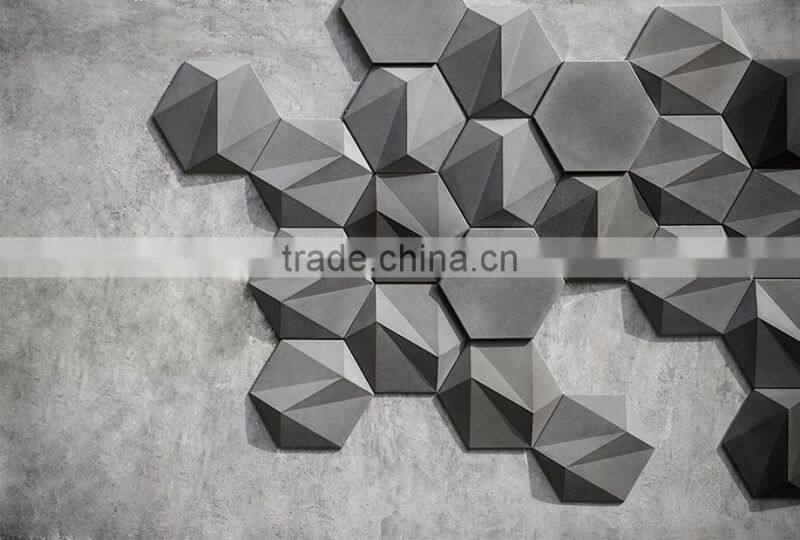 Dark Grey Tiles Rectangle Concrete Wall tiles