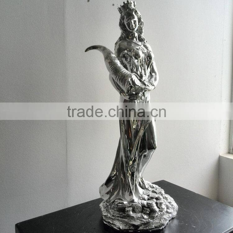 Polyresin prety girl sculpture