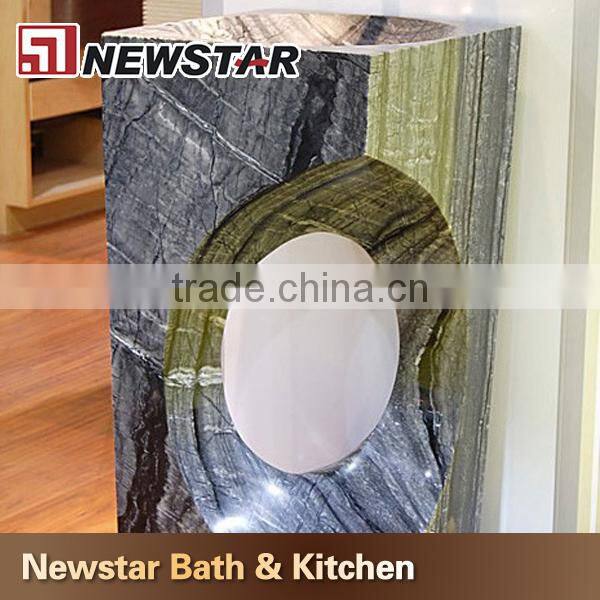 China high quality hot sales natural stone pedestal sink