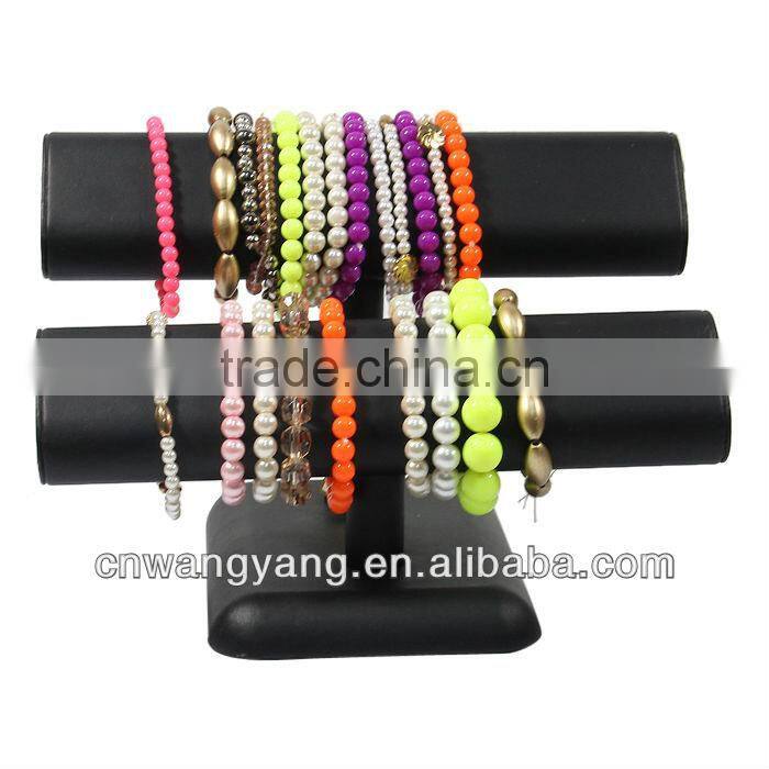 black leather for jewelry display,hand chain show stand