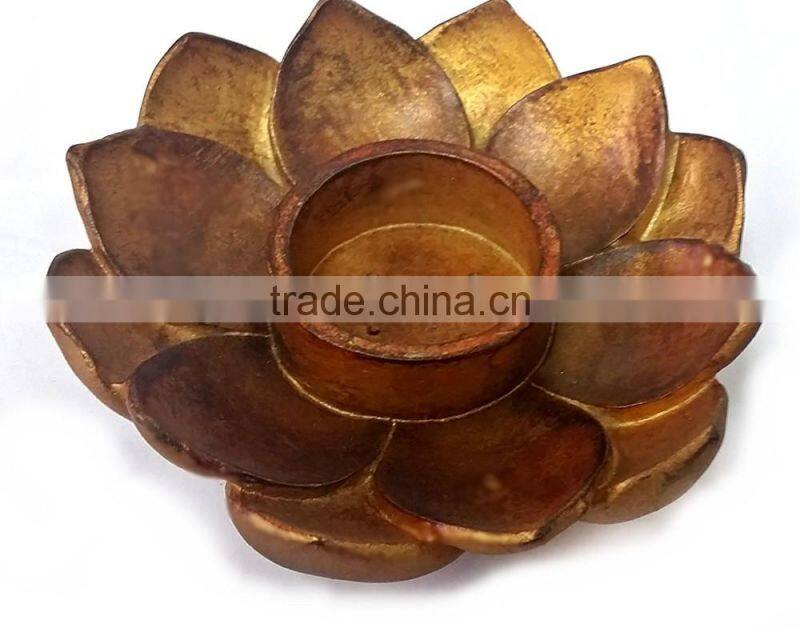 Buddha Lotus Incense Votive T-light Candle Holder Flower