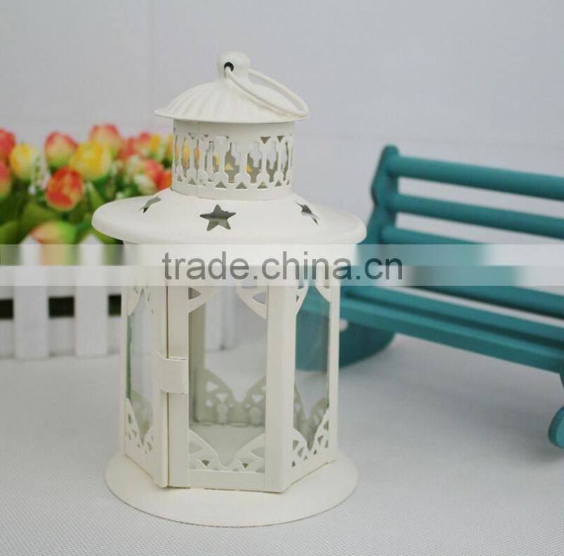 outdoor decorative house Style OEM Metal Lantern Candle Holders