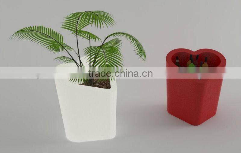 colorful plant pot /led lighted planter pots /bright color flower pot /colorful outdoor plastic flower pots YM-LIB404040