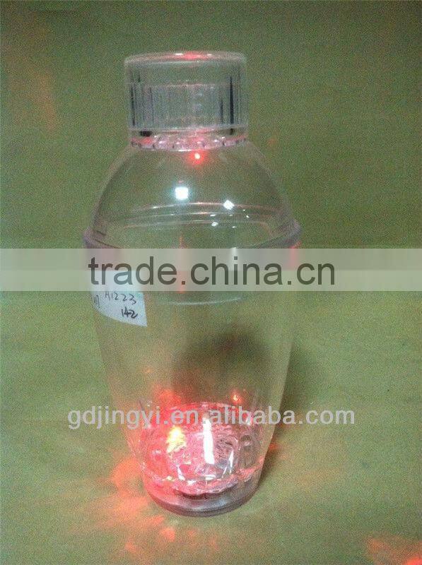 plastic Acrylic led flashing Cocktail shaker