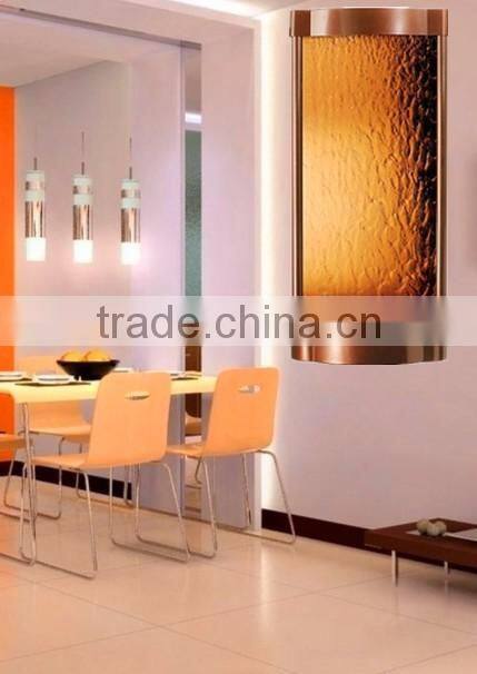 indoor wall mounted water features glass fountain beauty salons decoration ideas