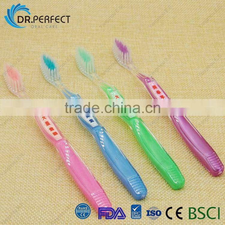 China Style Toothbrush For Adult Age Group Crystal Handle Tooth Brush