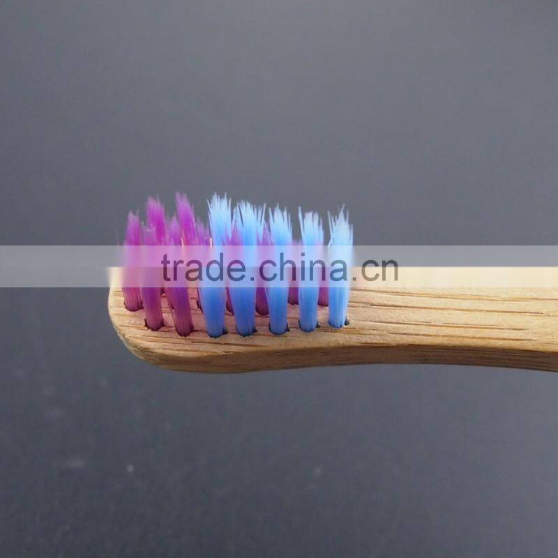 eco packing custom name toothbrush wholesale child bamboo toothbrush