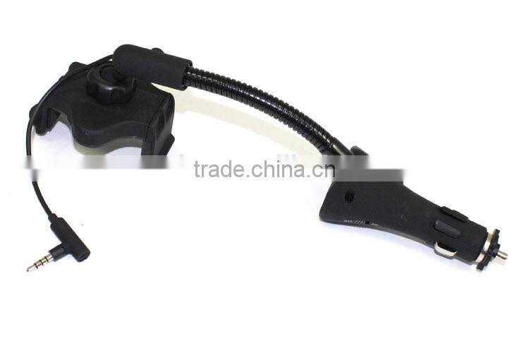 Fm transmitter car mount holder ,h0t242 car fm transmitter car charger , smartphone car kit with holder