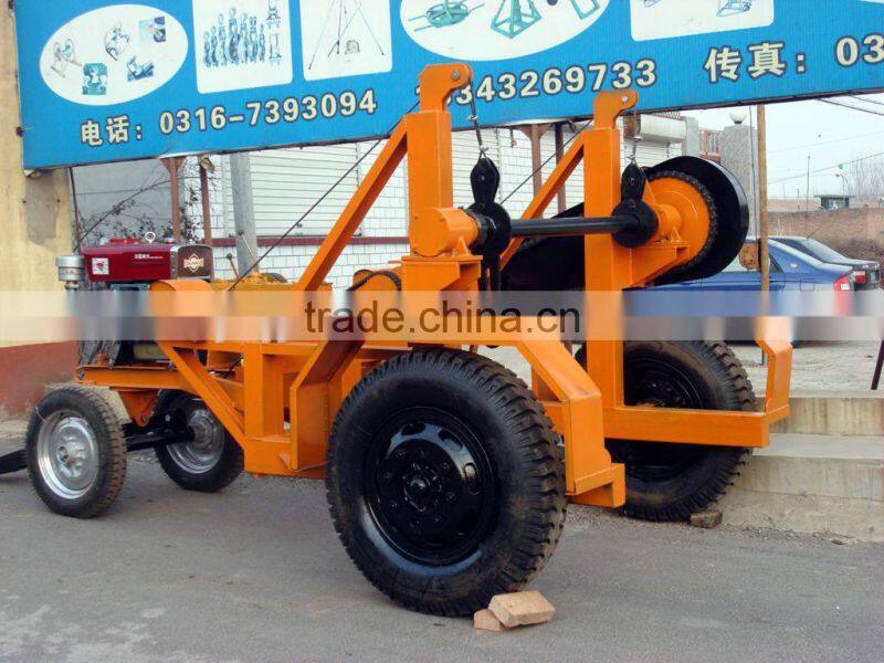 Supply 3-8T multi-function cable drum trailer