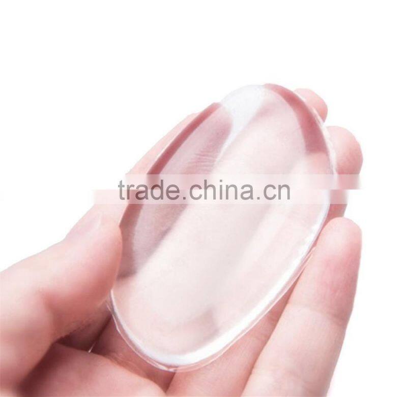 2017 Wholesale round clear silicone makeup sponge