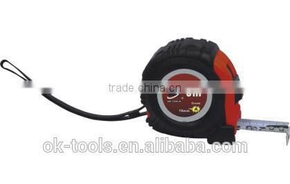 OK-TOOLS China Manufactruer Wrapped Rubber Steel tape Measure