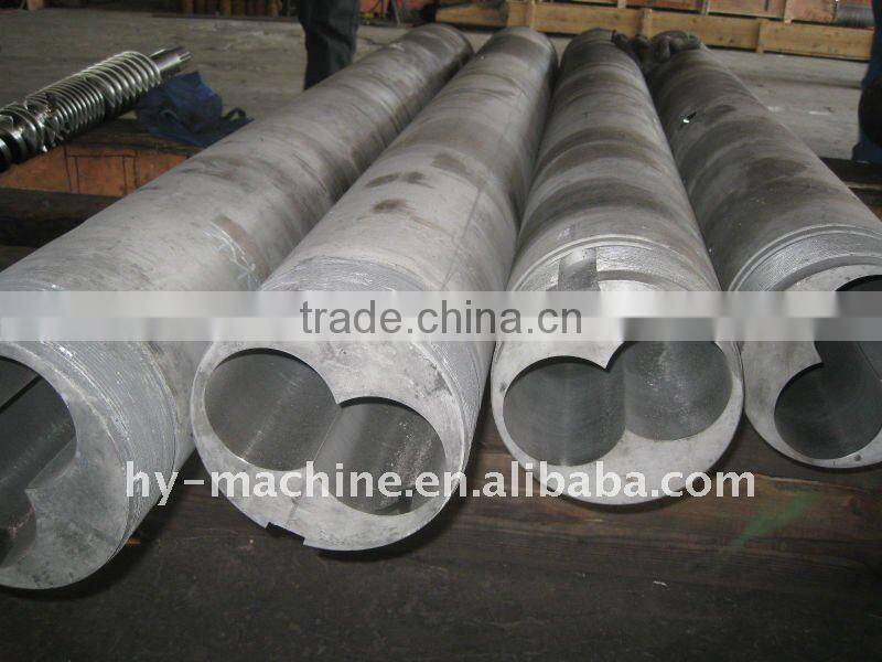 Extrusion Conical Bimetallic material Twin Screw and Cylinder and WPC screw barrel