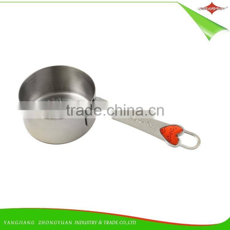 ZY-L1031 New fashion solid sturdy 4pcs kitchen stainless steel measuring cup set