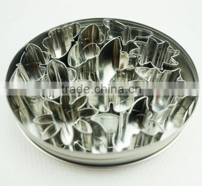 47094 11pcs flowers and butterfly stainless steel cookie cutter set