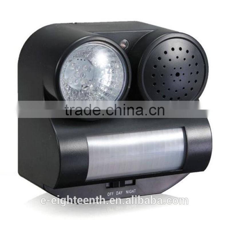 New PIR Sensor Birds Repeller Sound Gunshot Flashlight 80 Square Meters for Birds Repelling Pest control Garden Supplies