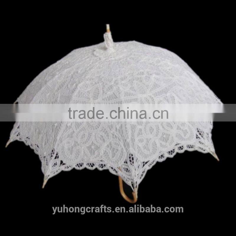 Cheap lace wedding parasol umbrella