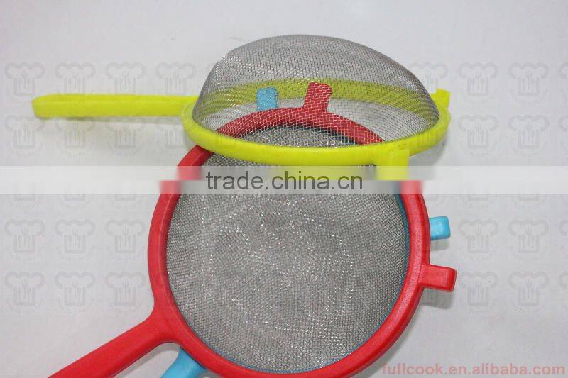 Colorful stainless steel oil strainer