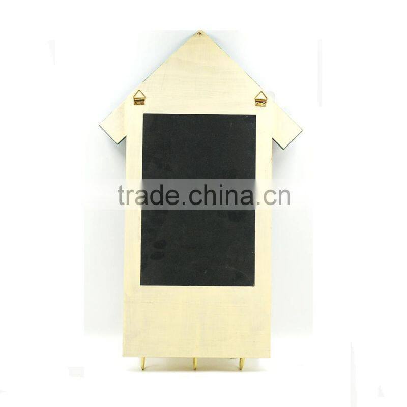 Best saling antique style plaque antique wooden wall shelf with hooks