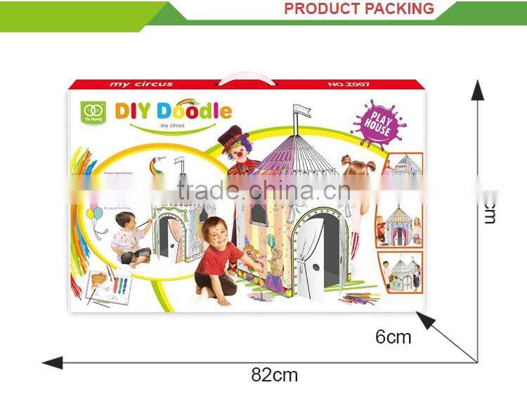 New design interesting diy play circus toys doodle mat graffiti marker