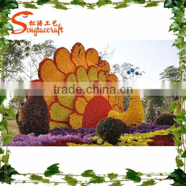 Large garden decorative artificial grass sculpture customized Decoration artificial plannt sculpture