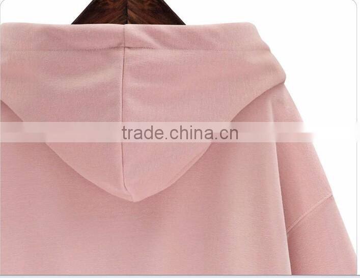 2017 New Style Round Neck Long Sleeve Plain Women Sweater Pullover Hoodies