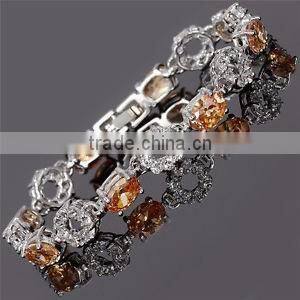 QUALITY topaz oval crystal material fancy foiled back stone wholesale