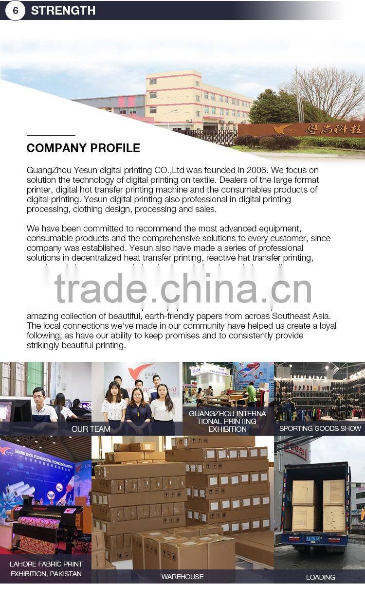 High quality digital 1.8m/6ft fabric roll to roll printing machine