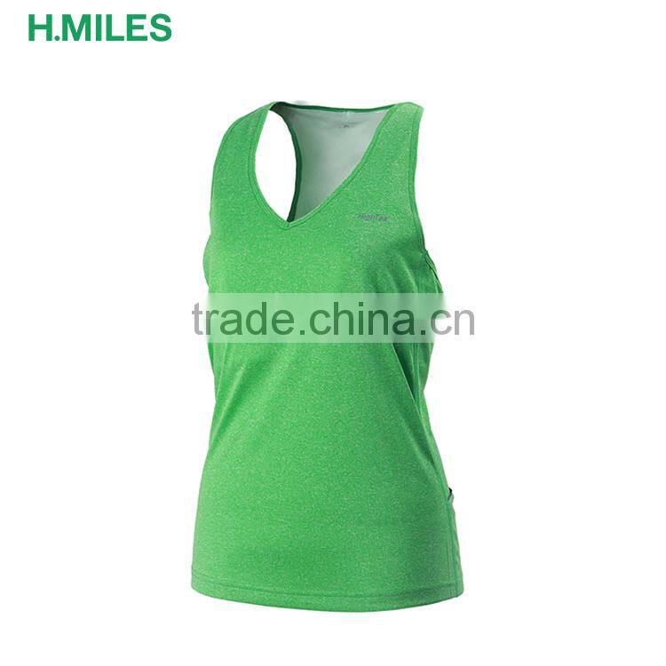 2017 polyester / elastane sport gym running womens tank top