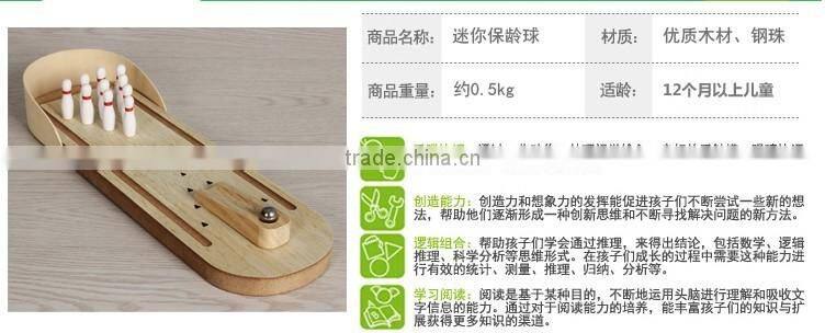 wooden bowling toys table bowling table sport toys wooden table toys