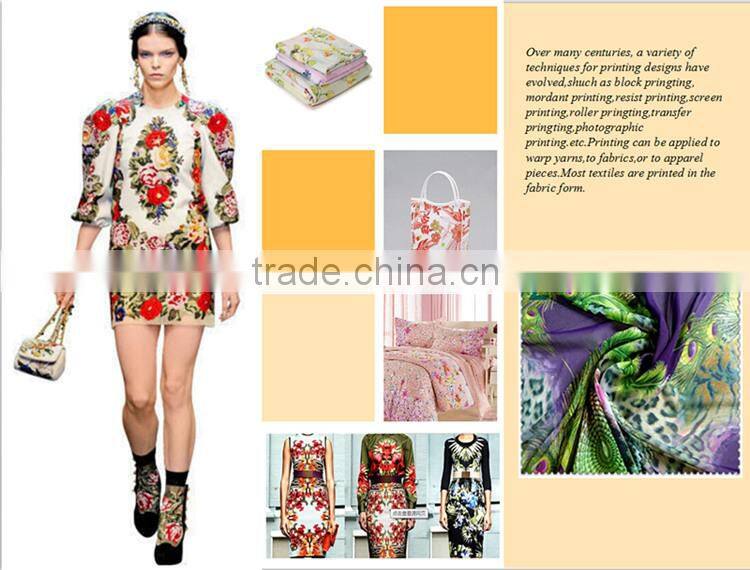 printing in 100 cotton fabric polyester fabric T/C65/35 new pattern fashion style