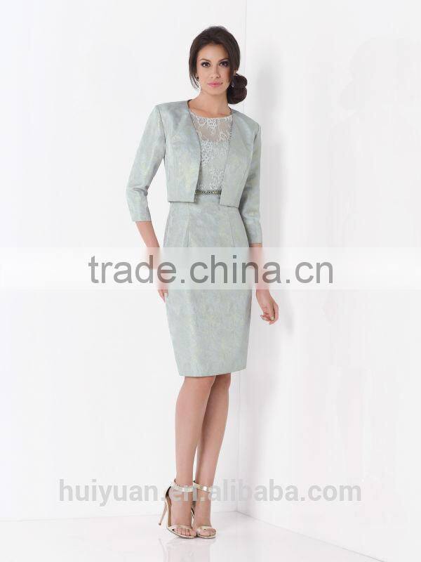 lady fashion design lace high collar long sleeve evening dress