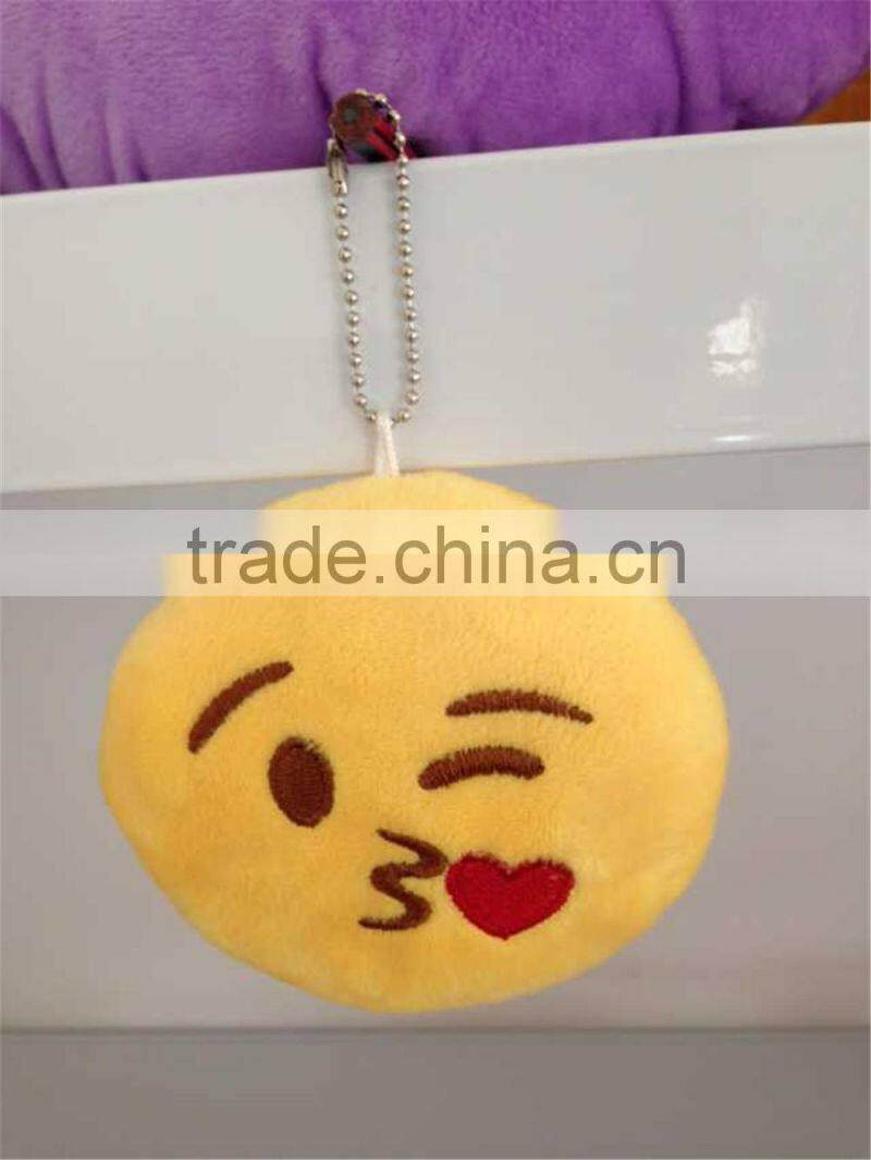 2015 Hot New Product latest emoticon plush emoji pillow emoji keychain