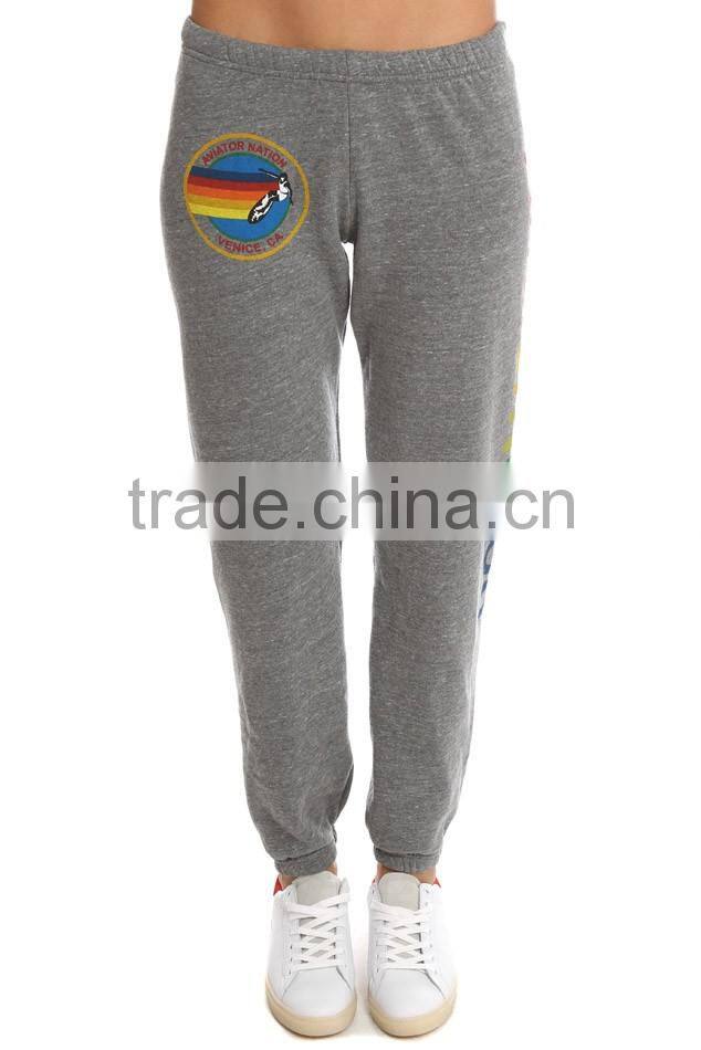 new style french terry harem pants women