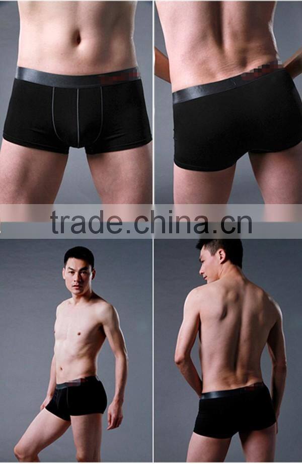 Hot Sale 93% Cotton and 3% Spandex 4 Colors For Choice Men's Cotton Boxer Shorts Underwear