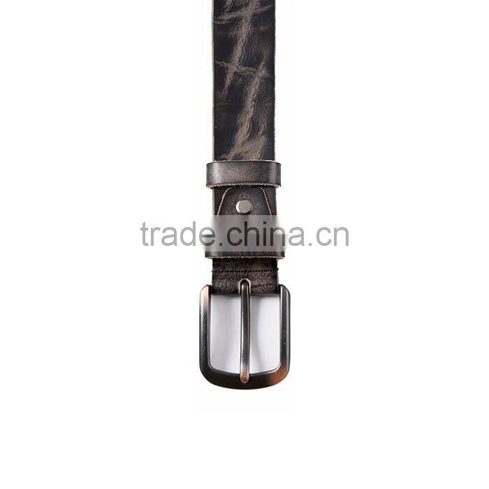 105~125cm Italian Cow Leather Belt Zinc Alloy Pin Buckle Belts for Man