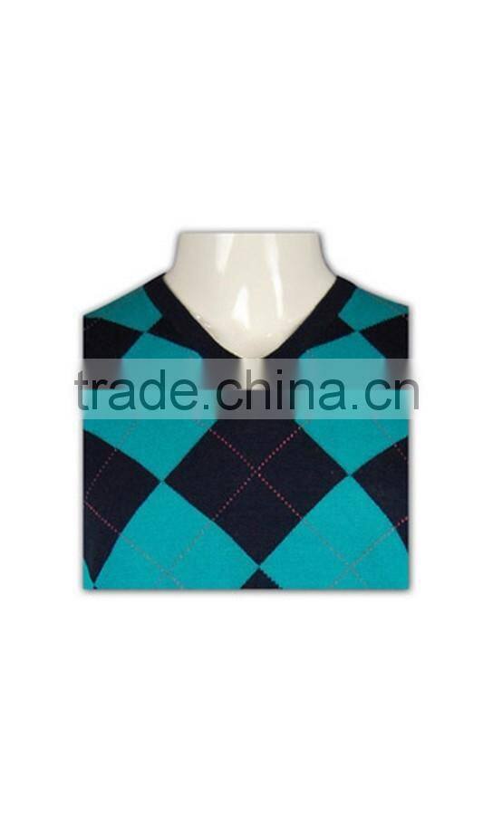 ISO9001/BSCI Manufature new design custom acrylic sweater vest