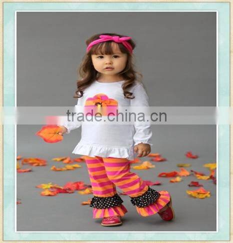 Wholesale children clothes turkey embroidery design baby thanksgiving product