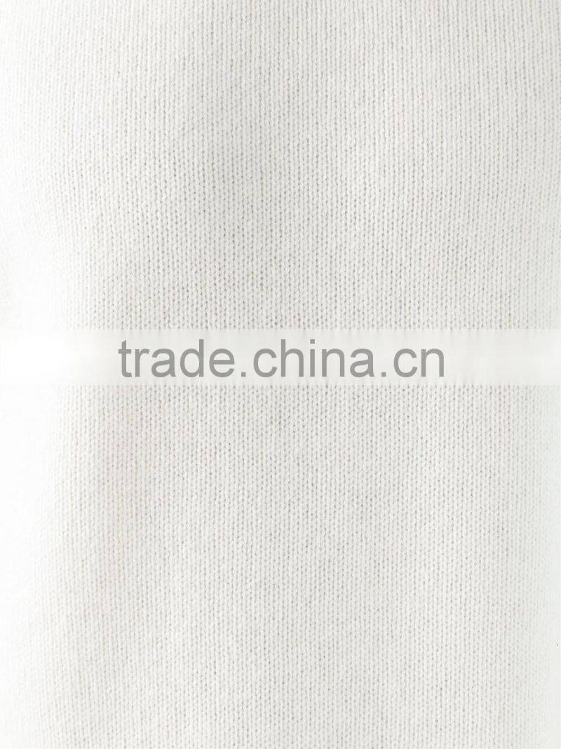 High Quality Cream Roll Neck Jumper Wool Sweater Men