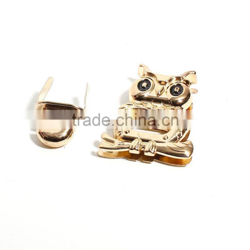 Zinc Based Alloy Purse Twist Turn Lock Gold Plated 50mm(2") x 37mm(1 4/8"), 1 Set