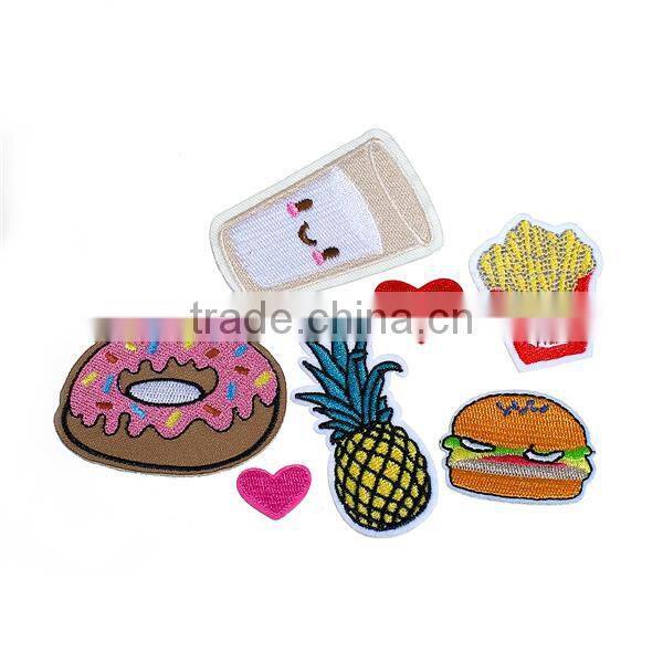 Custom Shape Fruit Food Fabric Iron On Patches Custom Patch