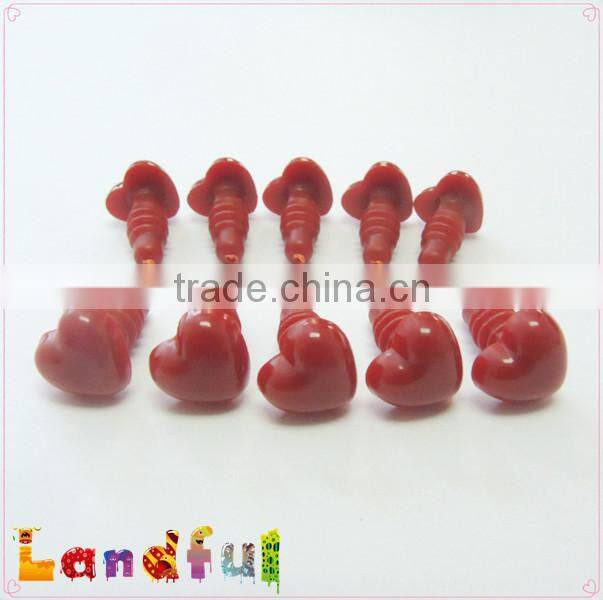 10mm Crimson Heart Nose Plastic Nose Cat Nose Amigurumi Nose