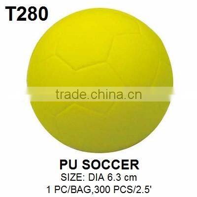 DIA 6.3cm PU Soft Touch Soccer Ball