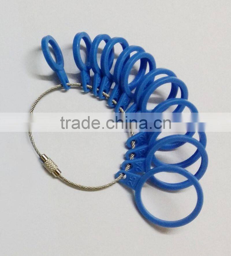 14mm-25mm Plastic Arabic Millimeters Ring Sizers Measuring Tools Arab Number Sizes Ring Gauges Actual Ring Diameter Reader