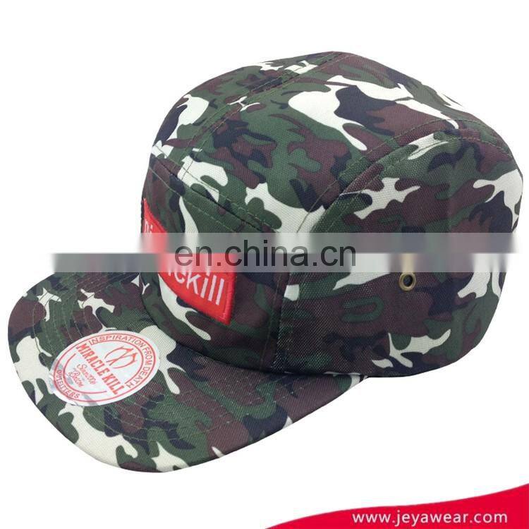 100% acrylic simple snapback cap fashionable floral snapback hat