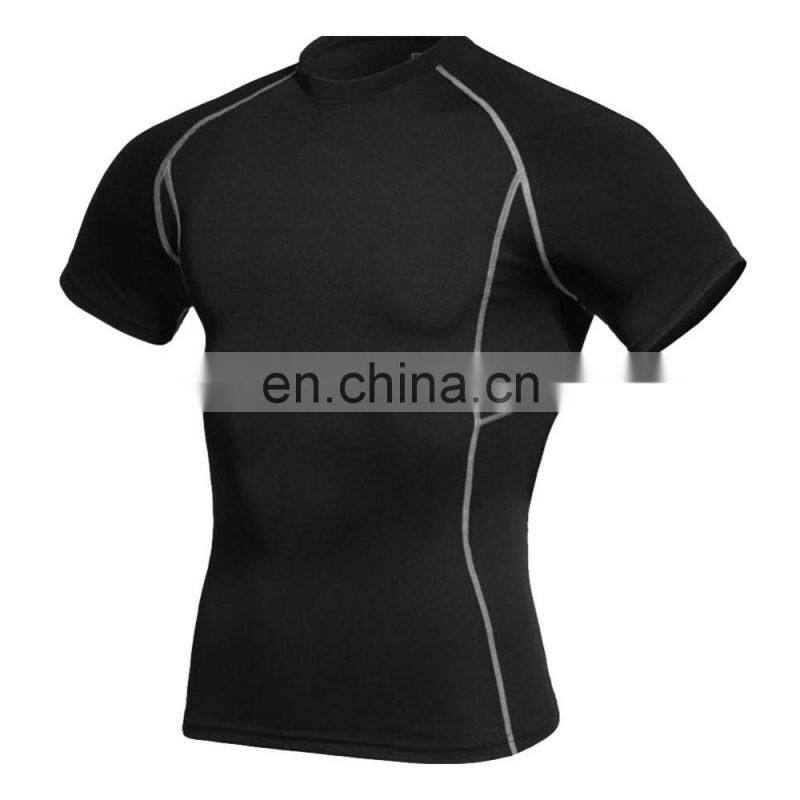 Men's custom half sleeve compression shirt