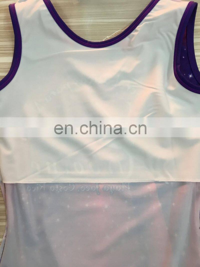 Free custom design girls dance wear team uniforms kids ballet leotards