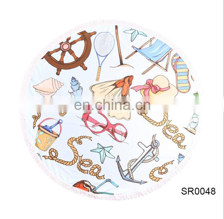 TOROS advertising wholesale custom microfiber hawaii round beach towel